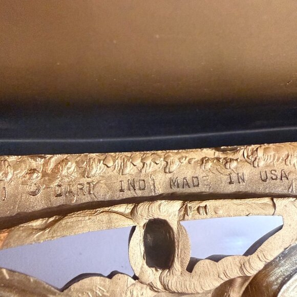 Vtg Dart Ind. Wall Shelf #3056 Gold Ornate Hollywood Regency MCM Roses Gilt USA - Picture 7 of 16